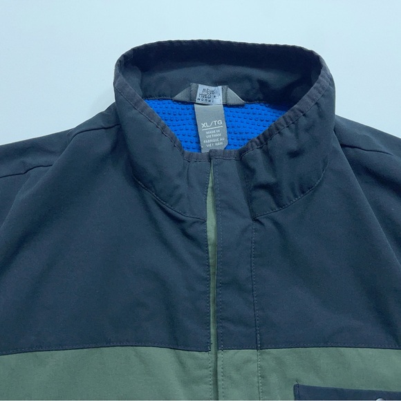 Mountain Hardwear 1/4 Snap Pullover Jacket Mens Size XL Green Black Waffle Lined - Picture 13 of 16